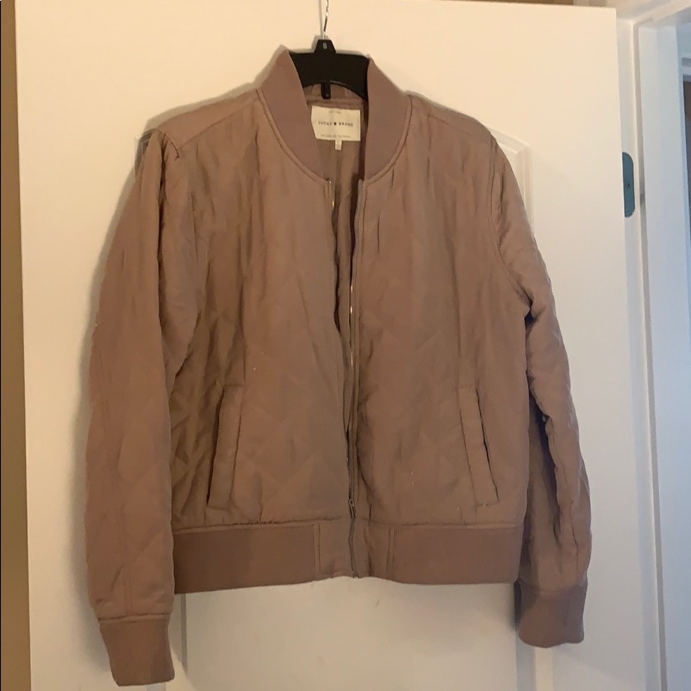 Dusty pink bomber jacket